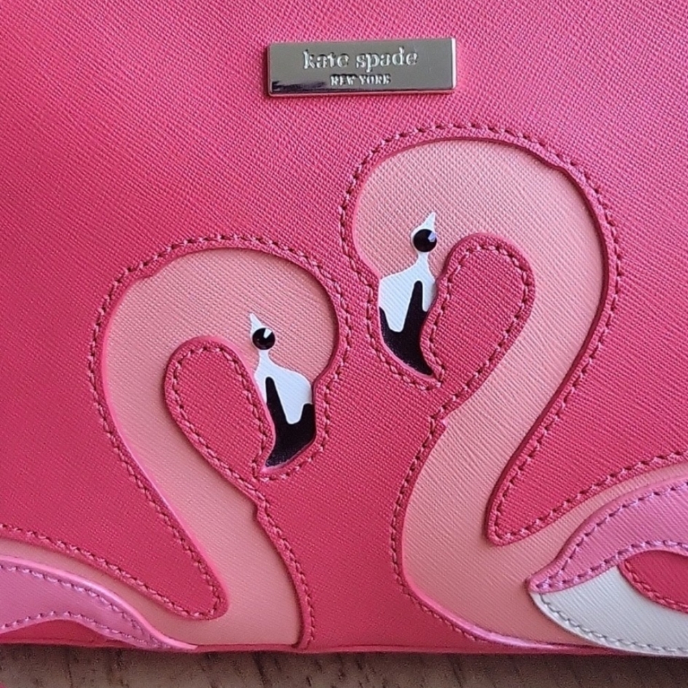Kate Spade Take a Walk on the Wild Side Crossbody | Hanna | Flamingos - Picture 4 of 16